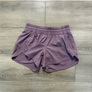 Lululemon Tracker Shorts 4”, Purple, Size 8